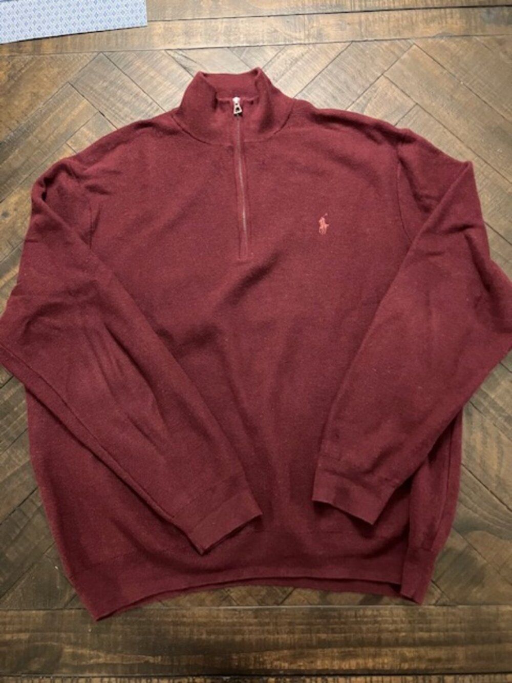 Men Polo Sweater Pull-Over